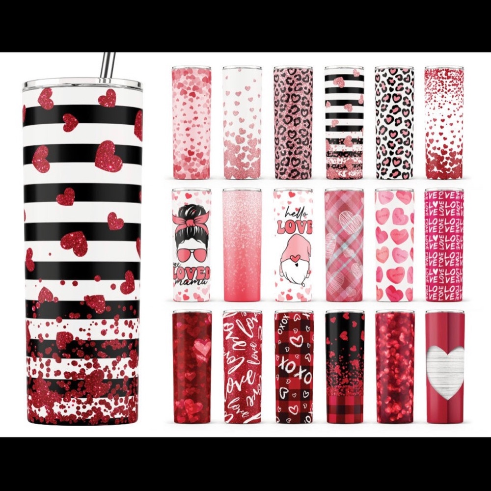 12 20oz Stainless Steel Sublimation Tumblers